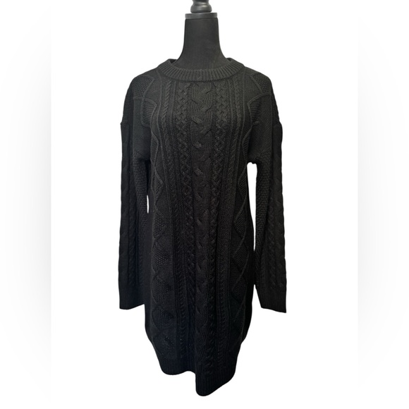 Free People Dresses & Skirts - Free People Black Knit Sweater Dress